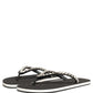 Dolce & Gabbana Black Embellished Rubber Flip Flops Men Shoes