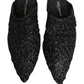 Dolce & Gabbana Black Mules Slides Slippers Men Flats Shoes