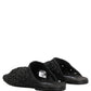 Dolce & Gabbana Black Mules Slides Slippers Men Flats Shoes