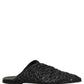 Dolce & Gabbana Black Mules Slides Slippers Men Flats Shoes