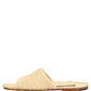 Dolce & Gabbana Beige Straw Raffia Slides Sandals Flats Shoes