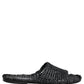 Dolce & Gabbana Black Straw Raffia Slides Sandals Flats Shoes