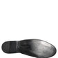 Dolce & Gabbana Black Suede Slides Flat Slipper Men Shoes