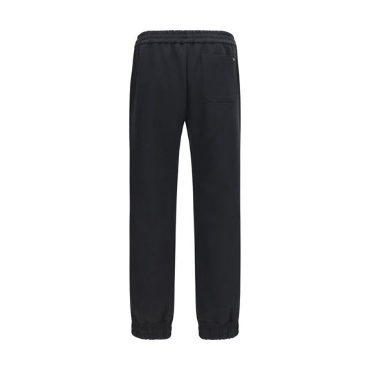 Valentino Black Cotton Joggers (Workout Pants)