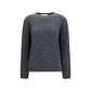 Valentino Gray Wool Oves Aries Sweatshirt