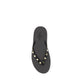 Valentino Garavani Black Calf Leather Bos Taurus Flip-Flop Sandals