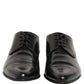 Dolce & Gabbana Black Leather Derby Dress Men Formal Shoes