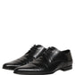 Dolce & Gabbana Black Leather Derby Dress Men Formal Shoes