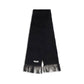 Jil Sander Black Wool Oves Aries Scarf