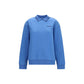 Miu Miu Blue Cotton Sweatshirt