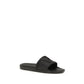 Valentino Garavani Black Rubber Flat Sandals