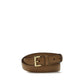 Prada Beige Calf Leather Bos Taurus Regular Belt