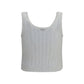 Brunello Cucinelli White Linen Tank Tops