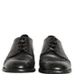 Dolce & Gabbana Black Leather Derby Dress Men Formal Shoes