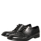 Dolce & Gabbana Black Leather Derby Dress Men Formal Shoes