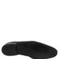 Dolce & Gabbana Black Leather Men Derby Dress Formal Shoes