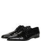 Dolce & Gabbana Black Leather Derby Dress Men Formal Shoes