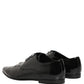 Dolce & Gabbana Black Leather Derby Dress Men Formal Shoes