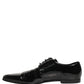 Dolce & Gabbana Black Leather Derby Dress Men Formal Shoes