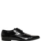 Dolce & Gabbana Black Leather Derby Dress Men Formal Shoes