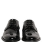 Dolce & Gabbana Black Leather Men Derby Dress Men Formal Shoes