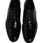 Dolce & Gabbana Black Leather Men Derby Dress Men Formal Shoes
