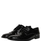 Dolce & Gabbana Black Leather Men Derby Dress Men Formal Shoes
