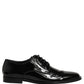 Dolce & Gabbana Black Leather Men Derby Dress Men Formal Shoes