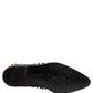 Dolce & Gabbana Black Leather Derby Dress Studded Formal Shoes