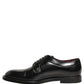 Dolce & Gabbana Black Leather Derby Dress Men Formal Shoes