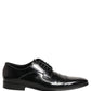 Dolce & Gabbana Black Leather Derby Dress Men Formal Shoes
