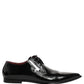 Dolce & Gabbana Black Leather Men Derby Dress Formal Shoes