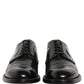 Dolce & Gabbana Black Leather Derby Dress Men Formal Shoes