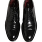 Dolce & Gabbana Black Leather Derby Dress Men Formal Shoes