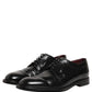 Dolce & Gabbana Black Leather Derby Dress Men Formal Shoes