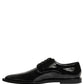 Dolce & Gabbana Black Leather Men Derby Dress Formal Shoes