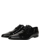 Dolce & Gabbana Black Leather Derby Dress Men Formal Shoes