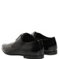 Dolce & Gabbana Black Leather Derby Dress Men Formal Shoes