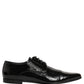 Dolce & Gabbana Black Leather Derby Dress Men Formal Shoes