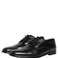 Dolce & Gabbana Black Leather Men Derby Dress Formal Shoes