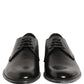 Dolce & Gabbana Dress Black Leather Lace Up Derby Men Shoes