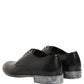 Dolce & Gabbana Dress Black Leather Lace Up Derby Men Shoes