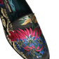 Dolce & Gabbana Black Jacquard Floral Loafers Men Dress Shoes