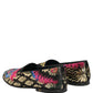 Dolce & Gabbana Black Jacquard Floral Loafers Men Dress Shoes