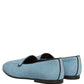 Dolce & Gabbana Blue Woven Men Slip On Dress Loafers Shoes