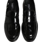 Dolce & Gabbana Black Leather Formal Men Dress Loafers Shoes