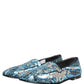 Dolce & Gabbana Multicolor Embroidered Sequin Loafers Shoes