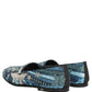 Dolce & Gabbana Multicolor Embroidered Sequin Loafers Shoes