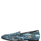 Dolce & Gabbana Multicolor Embroidered Sequin Loafers Shoes