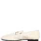 Dolce & Gabbana White Fur Shearling Men Dress Loafers Shoes